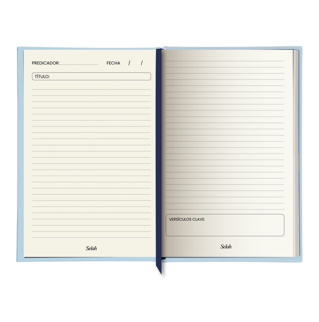 Church Notes Navy + Letras para Dios + Libro de Stickers