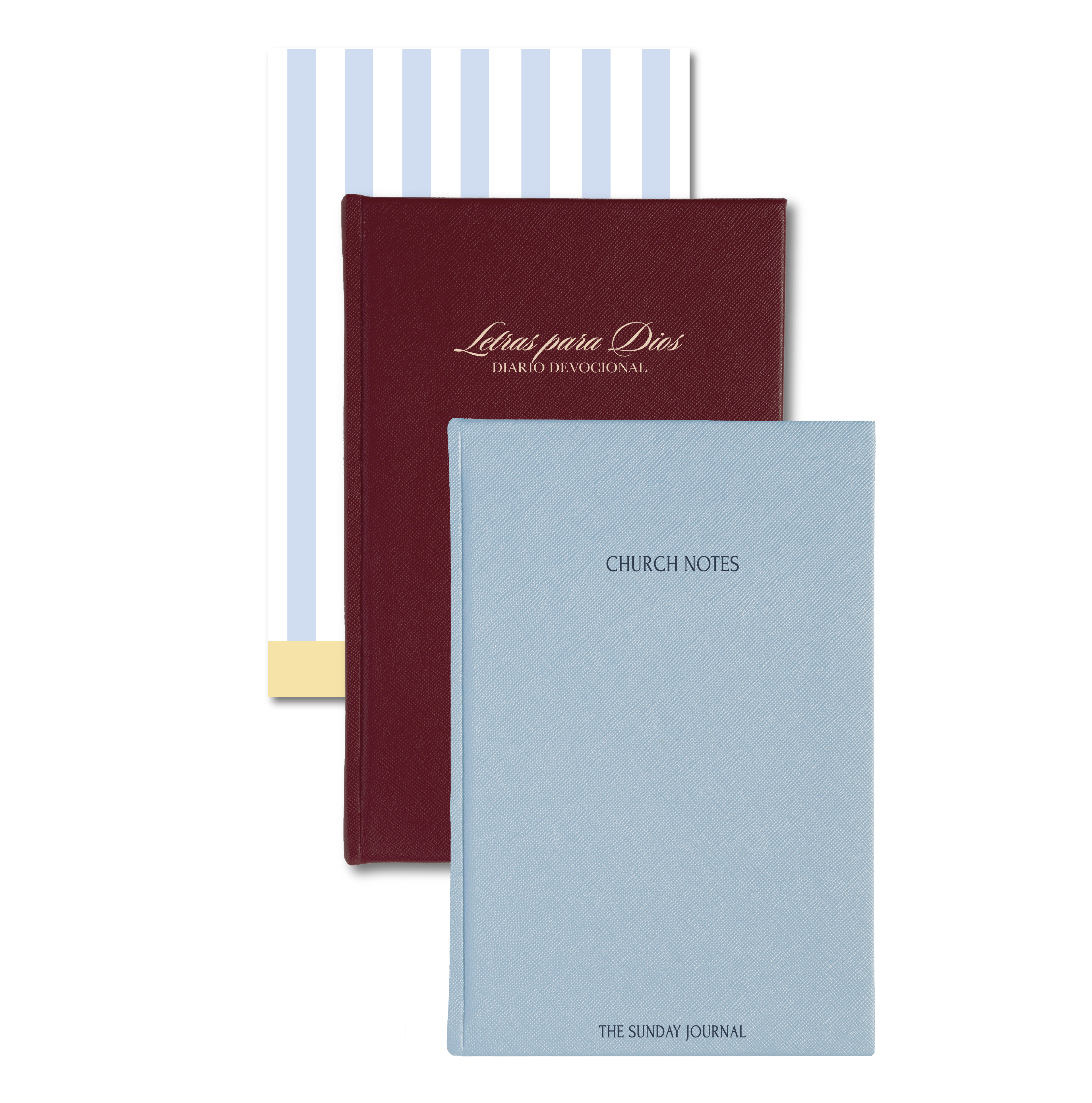 Church Notes Sky Blue + Letras para Dios + Libro de Stickers